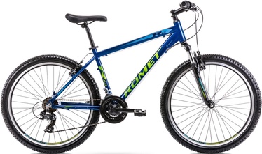 Велосипед горный Romet Rambler R6.0, 26 ″, 17" рама, синий/желтый