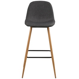 Bāra krēsls Wilma, melna/pelēka, 46.6 cm x 51 cm x 101 cm