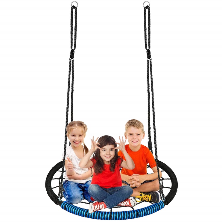 Качели-гнездо Springos Nest Swing, 100 см, синий/черный