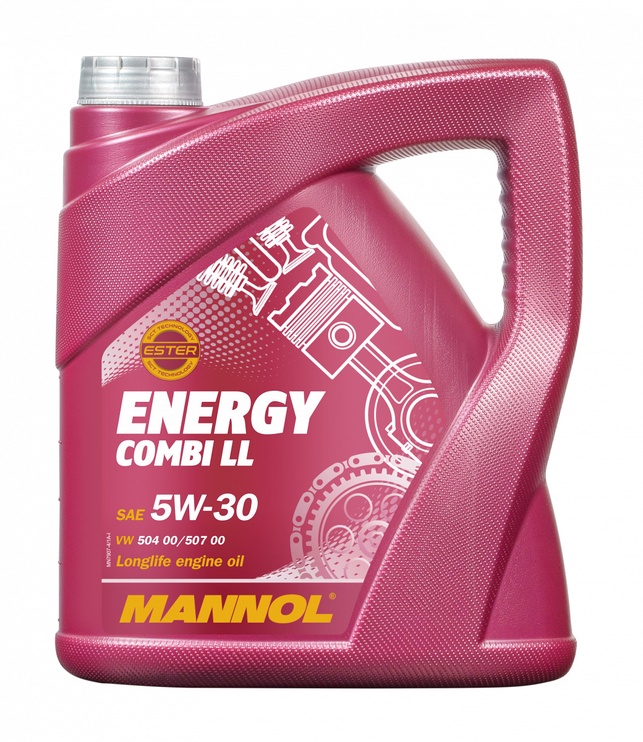 Motoreļļa Mannol Energy Combi LL 5W - 30, sintētiskais, vieglajam auto, 5 l