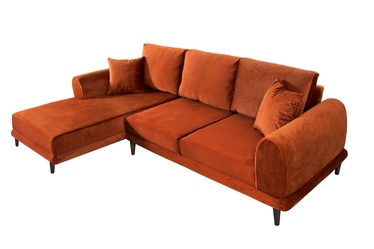 Kampinė sofa Atelier Del Sofa Nero, raudona, kairinė, 160 x 250 cm x 78 cm