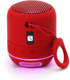 Bezvadu skaļrunis Techly Wireless Portable Speaker 363647, sarkana, 5 W
