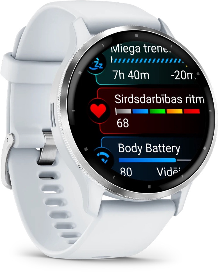 Viedais pulkstenis Garmin Venu 3 010-02784-00, sudraba