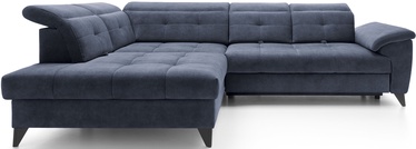 Stūra dīvāns Inferne Relax 40, tumši zila, kreisais, 297 x 210 cm x 107 cm