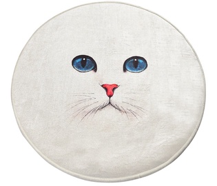 Vannas istabas paklājs Foutastic Blue Eyes 359CHL4124, ziloņkaula/zila, 100 cm x 100 cm