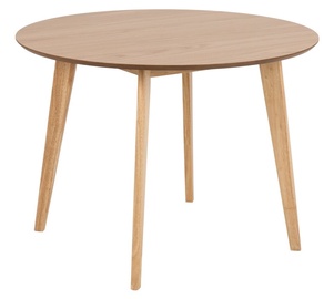 Pusdienu galds Roxby, ozola, 105 cm x 105 cm x 76 cm