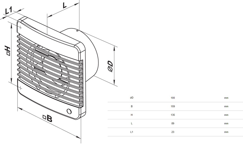 Вентилятор бытовой Haushalt 100 Silenta-MTP, с таймером, 10 см