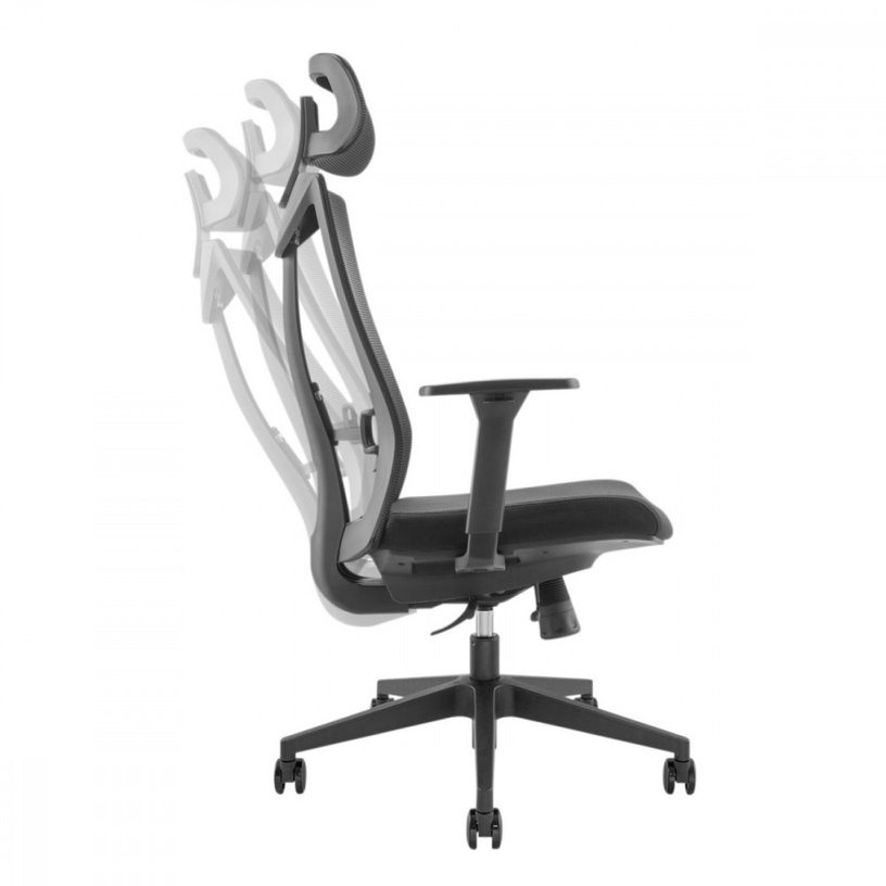 Kontoritool Maclean Ergo Officer ER-414, 49 x 48 x 119.5 - 129.5 cm, must