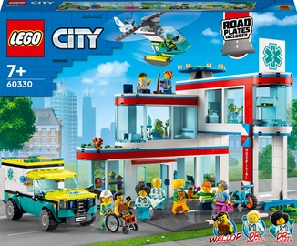 Konstruktors LEGO City Slimnīca 60330, 816 gab.