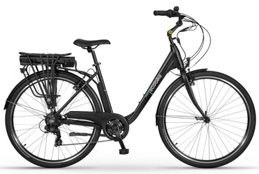 Elektrinis dviratis Ecobike Basic, 17" (42 cm), 28", 250 W, 8.7 Ah, balta/juoda