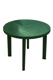 Садовый стол Diana Tondo, зеленый, 90 см x 90 см x 72 см