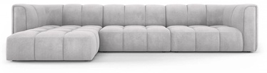 Stūra dīvāns Micadoni Home Serena 5 Seats, gaiši pelēka, kreisais, 316 x 160 cm x 70 cm