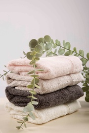 Полотенце для ванной Foutastic Deco Wash Towel Set 396RYH1565, белый/розовый/бежевый/антрацитовый, 30 см x 50 см, 4 шт.