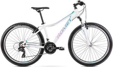 Велосипед горный Romet Jolene 6.1, 26 ″, 15" рама, белый/зеленый