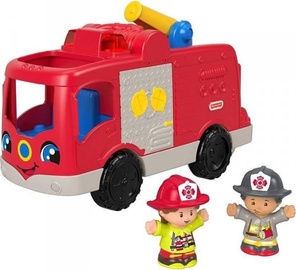 Transporto žaislų komplektas Fisher Price Little People Helping Others Fire Truck 783809, įvairių spalvų