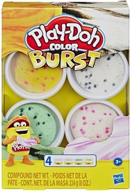 Пластилин Hasbro Play-Doh Color Burst Ice Cream E8061, многоцветный