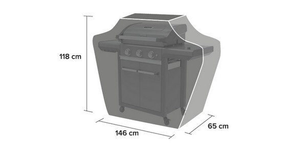 Grila pārvalks Campingaz 2000037296, 146 cm x 65 cm x 118 cm