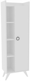 Шкаф для ванной Kalune Design Ilgım, белый, 31.8 x 50 см x 140 см
