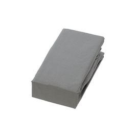 Voodilina Okko Neutral Gray 17-4402, hall, 140 x 200 cm, kummiga