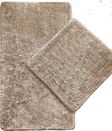Vannasistabas paklājiņu komplekts Foutastic Cotton Basic 510CHL1264, bēša, 100 cm x 60 cm