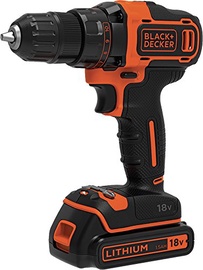 Puur koos akuga Black & Decker BDCDD186K, 18 V, 1.5 Ah