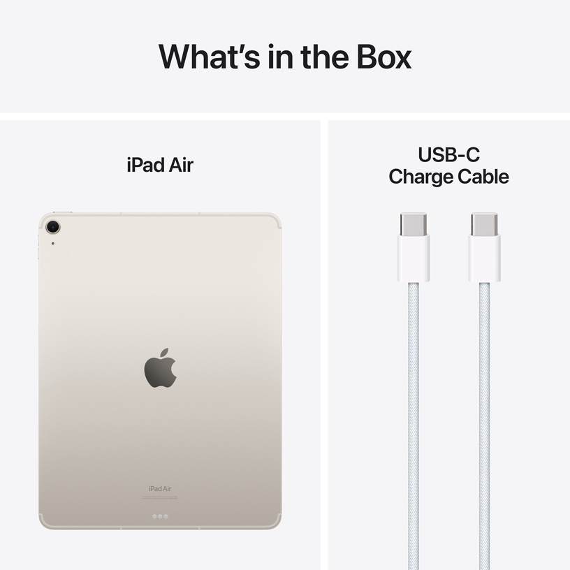 Tahvelarvuti Apple iPad Air M2 Wi-Fi + Cellular, 13", 8GB/128GB, 5G, starlight