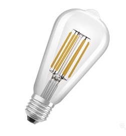 Лампочка Osram LED, ST64, теплый белый, E27, 4 Вт, 840 лм