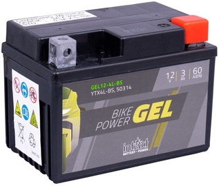 Akumulators IntAct Bike Power GEL YTX4L-BS, 12 V, 3 Ah, 60 A