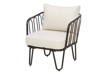 Садовый стул Cello Capri, черный/кремовый, 73 см x 67 см x 70 см