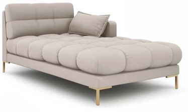 Dīvāns Micadoni Home Mamaia Chaise Longue, bēša, labais, 185 x 105 cm x 75 cm