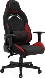 Игровое кресло SENSE7 Vanguard, 68 x 58 x 124 - 132 см, черный/красный