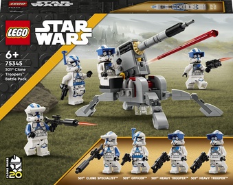 Konstruktors LEGO® Star Wars™ 501. leģiona Clone Troopers™ kaujas komplekts 75345, 119 gab.