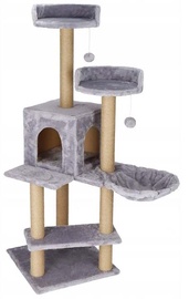 Kaķu skrāpējamais stabs Springos Multi-Level Cat House, 45 cm x 45 cm x 129 cm