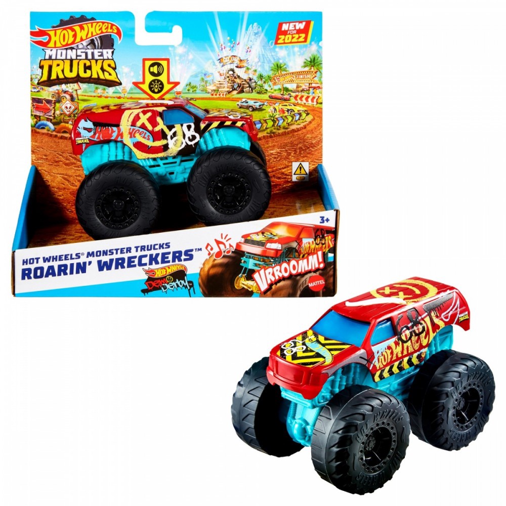 Hot Wheels Monster Trucks Roarin Wreckers Demo Derby HDX66 1 43 1a.lt