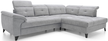 Kampinė sofa Inferne Aura 04, pilka, dešininė, 297 x 210 cm x 107 cm