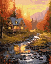 Glezna pēc numuriem Ideyka Sunny Valley 1IDKH6327, daudzkrāsaina
