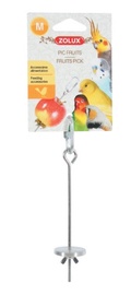 Подвесная кормушка для клетки с птицами Zolux Fruit Pick, 30 мм x 30 мм x 155 мм