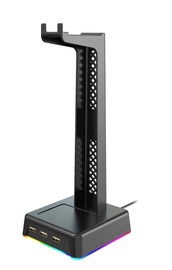 Подставка для наушников Vakoss ST-1545 RGB USB Hub, черный