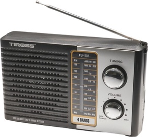 Raadiovastuvõtja Tiross TS458, must