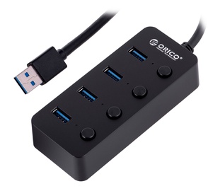 USB jaotur Orico USB - 4 x USB USB male, 4 x USB female, must