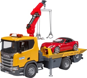 Rotaļlietu smagā tehnika Bruder Scania Super 560R 03552, 1:16, sarkana/dzeltena