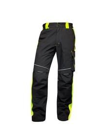 Рабочие штаны Ardon, черный/желтый, хлопок/полиэстер, XL размер