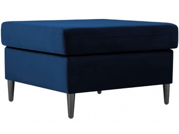 Пуф Micadoni Home Moghan Velvet, синий/черный, 70 см x 70 см x 45 см
