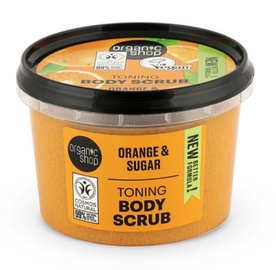 Ķermeņa skrubis Organic Shop Orange & Sugar, 250 ml