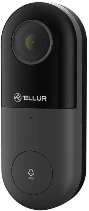 Vaizdo telefonspynė Tellur Smart WiFi Video DoorBell 98104, juoda -  Senukai.lt