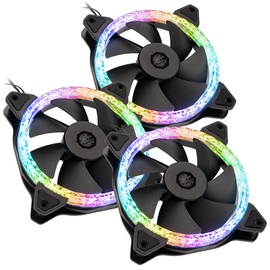 Oro aušintuvas korpusui BitsPower Notos Xtal 120 Fan Digital RGB (3PCS), 120 mm x 120 mm