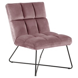 Fotelis Pilos, juodas/rožinis, 86 cm x 62 cm x 90 cm