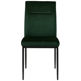 Ēdamistabas krēsls Demi 61107, melna/zaļa, 55 cm x 45 cm x 90.5 cm