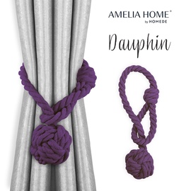 Aizkaru piederumi AmeliaHome Dauphin, 38 cm, violeta, 2 gab.