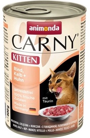 Влажный корм для кошек Animonda Carny Kitten, говядина/курица/телятина, 0.4 кг